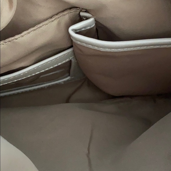 Giani Bernini off white glaze double zip hobo bag - Picture 8 of 10